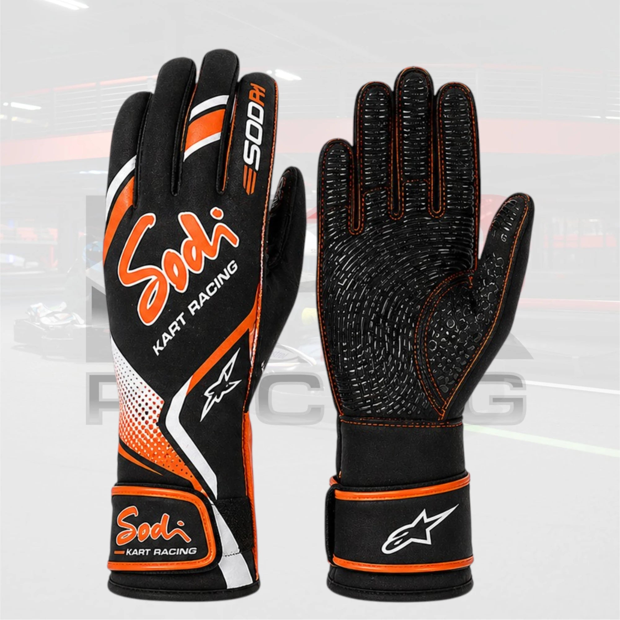New 2022 Sodi Kart Racing Gloves Black