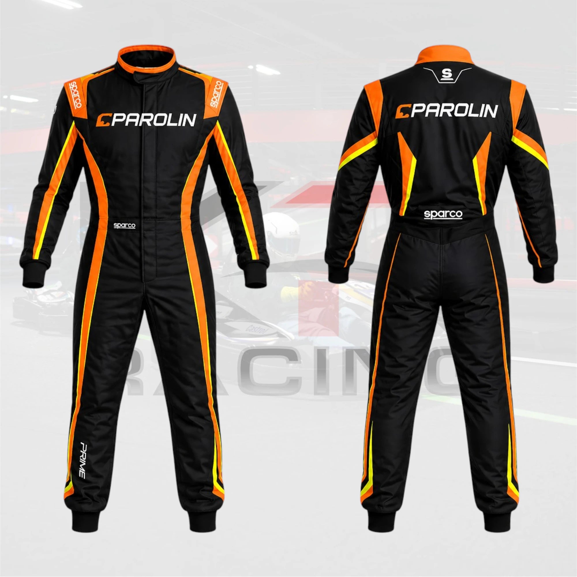 Sparco Parolin Prime K Suit Parolin Black Orange