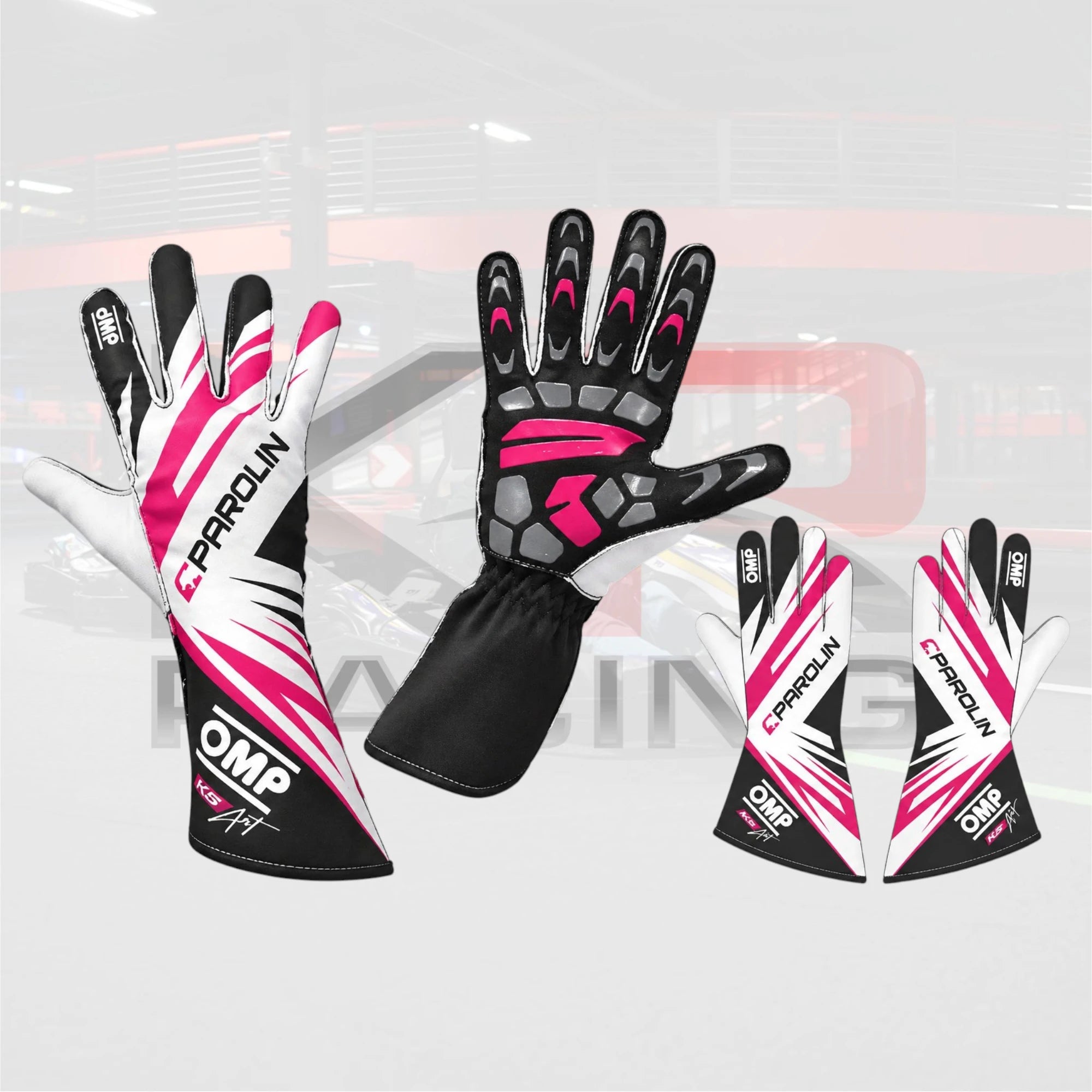OMP KS1 Parolin Kart Racing Gloves 2025