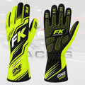 FK Competition Kart Gloves 2026 – Neon Yellow / Black