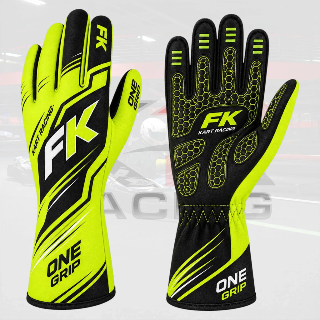 DR Pro Series Kart Racing Gloves red white black
