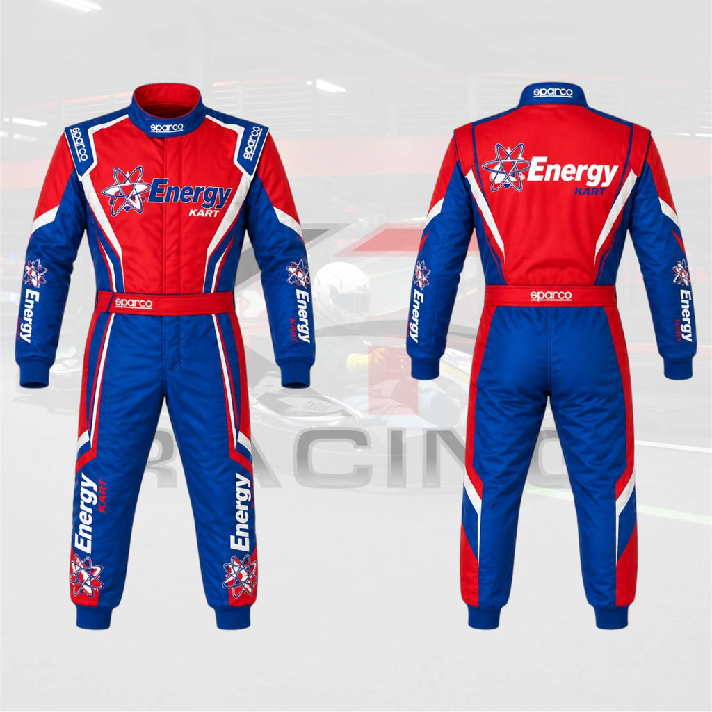 New Energy Corse kart Racing suit Red Blue