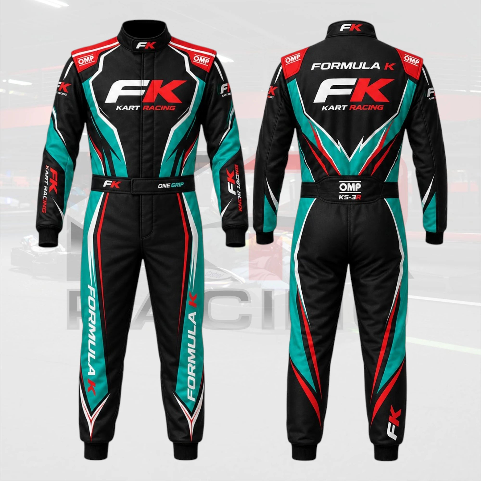 FK Apex Racing Suit 2026 – Teal Black Red Edition