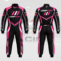 2026 New Compkart kart Racing suit Black & White & pink