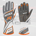 ROTAX Apex Racing Gloves 2026 – Gray / White / Orange Edition