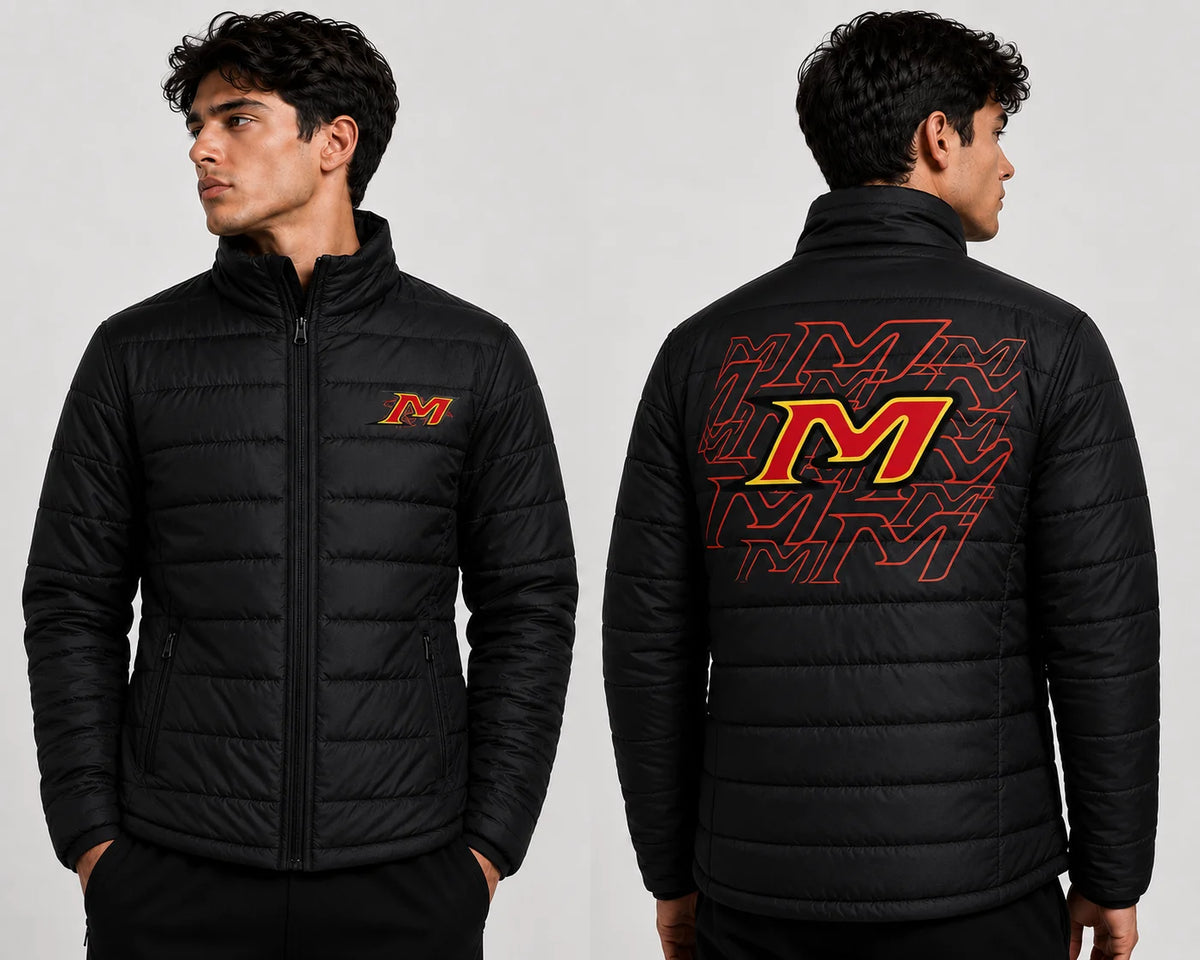 Maranello Kart Racing Puffer Jacket Black