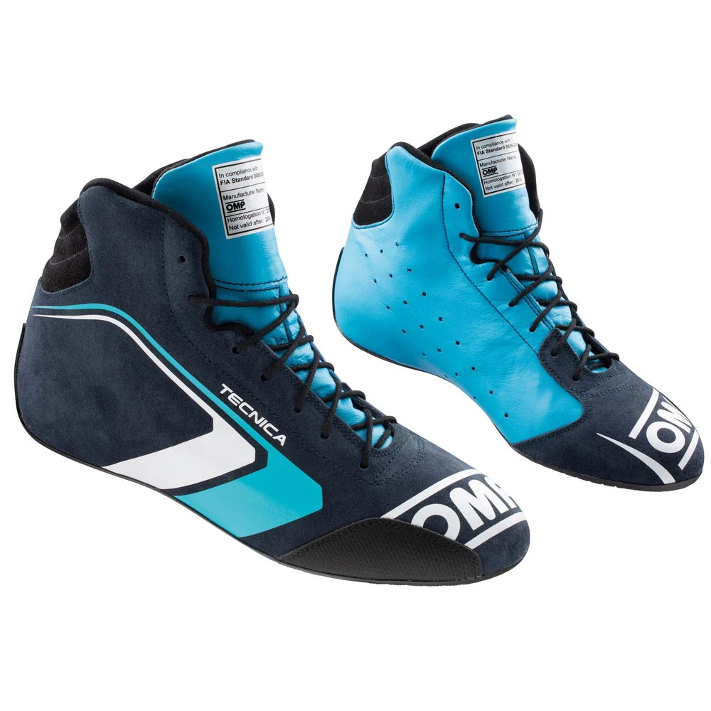 OMP Tecnica v1 Racing Shoes - FIA 8856-2018 Navy Blue