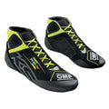 OMP KS-3 v3 Karting Shoes Black = Neon Yellow