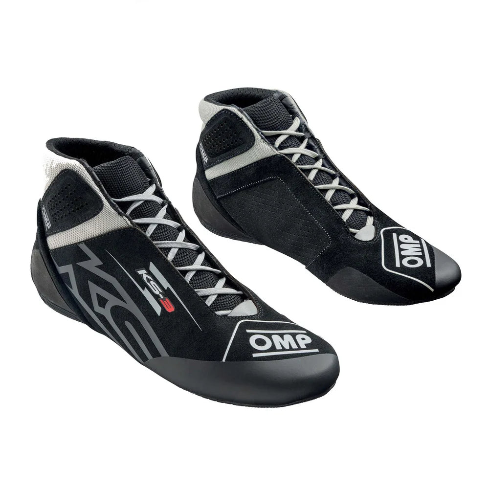OMP KS-3 v3 Karting Shoes Black = White