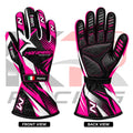 New Maranello Kart Racing Gloves Pink, White & Black