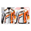 OK1 Kart Racing Team Jacket White & Orange