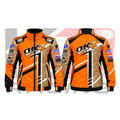 New OK1 Kart Racing Team Jacket Orange & Brown