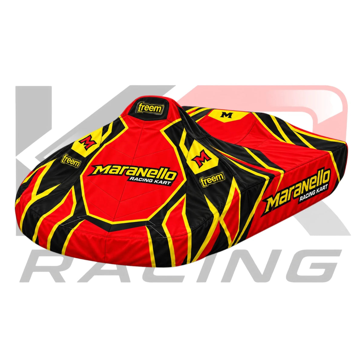 Maranello Kart Racing Team Kart Cover Red & Yellow & Black