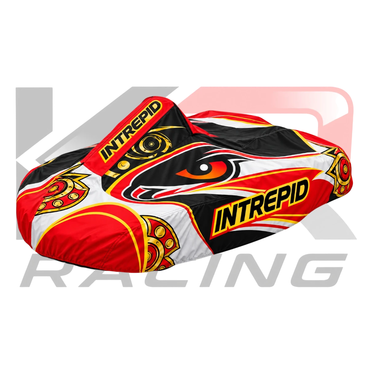 2025 Intrepid Kart Racing Team Kart Cover Black & Orange