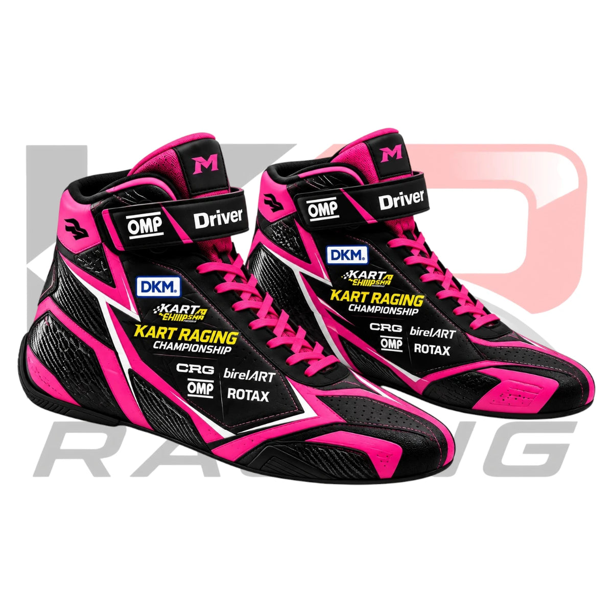 Maranello Kart Racing Shoes Pink & Black