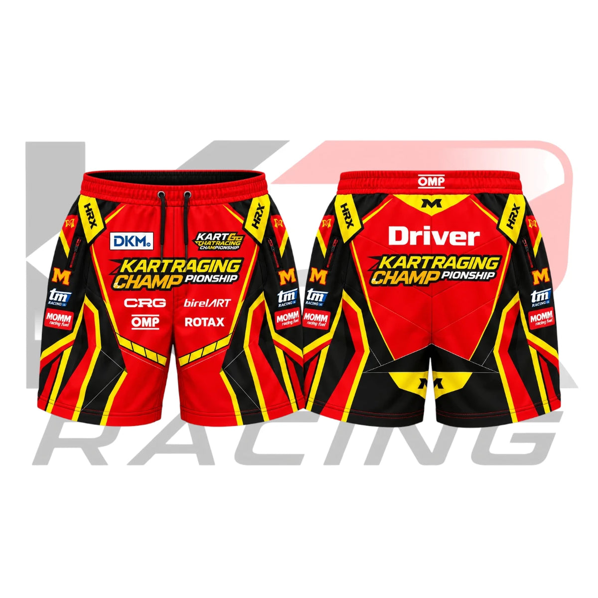 2025 Maranello Kart Racing Team Shorts Red & Black