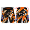 OK1 Kart Racing Team Shorts Orange & Black & Brown
