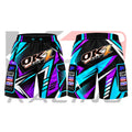 OK1 Kart Racing Team Shorts Purple & Black & Blue