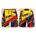 OK1 Kart Racing Team Shorts Yellow & Red & Blue
