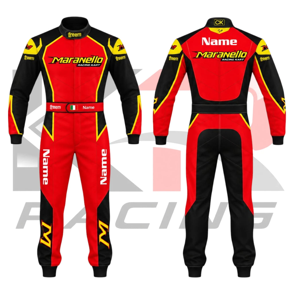 Maranello Kart Racing Suit Red, Black & Yellow