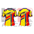OK1 Kart Racing Team T-Shirt Yellow & Red & Blue