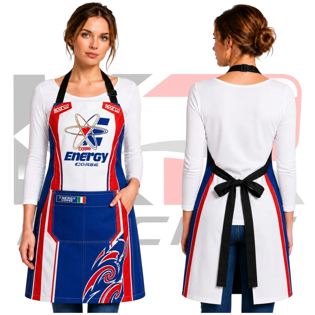 Sparco Energy Corse Racing Karting Apron Blue & White
