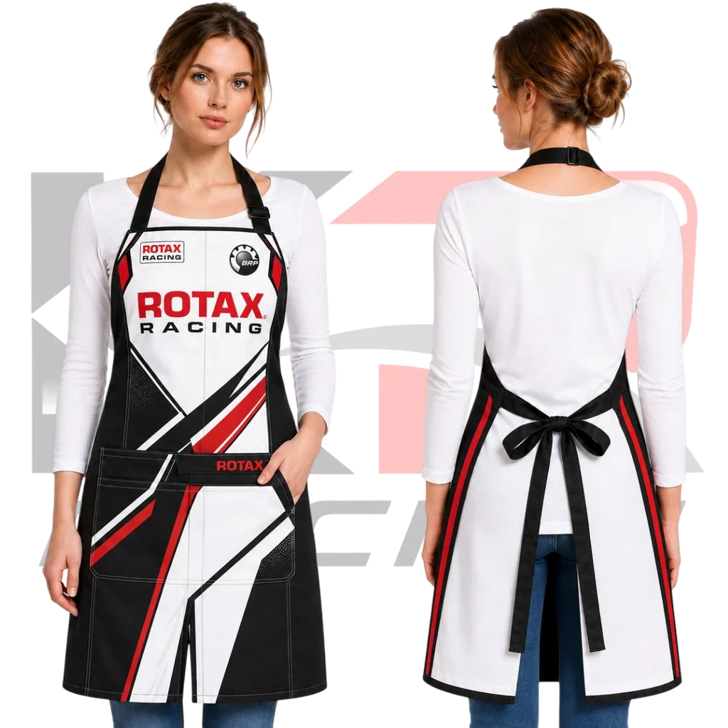 OMP Rotax Kart Racing Apron White & Black