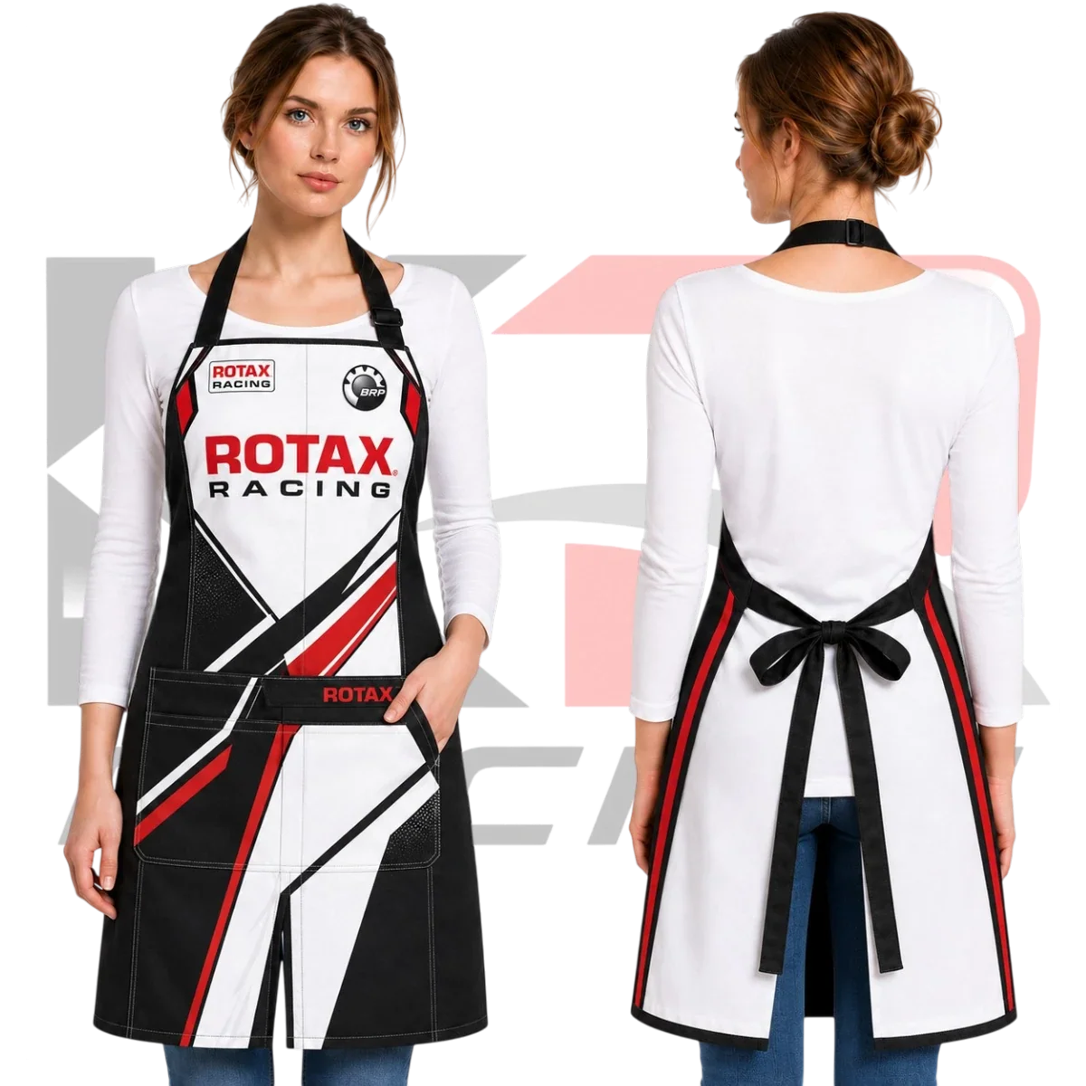 OMP Rotax Kart Racing Apron White & Black