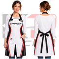 OMP Parolin Kart Racing Apron White & Red & Black