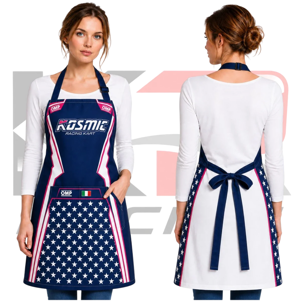 OMP Kosmic Racing Kart Apron Navy Blue
