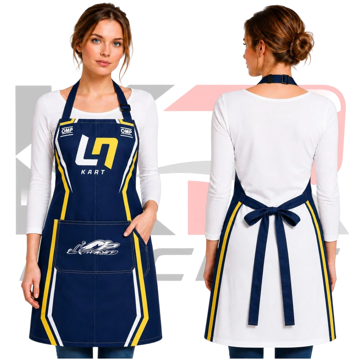 OMP LN Kart Racing Apron Navy Blue