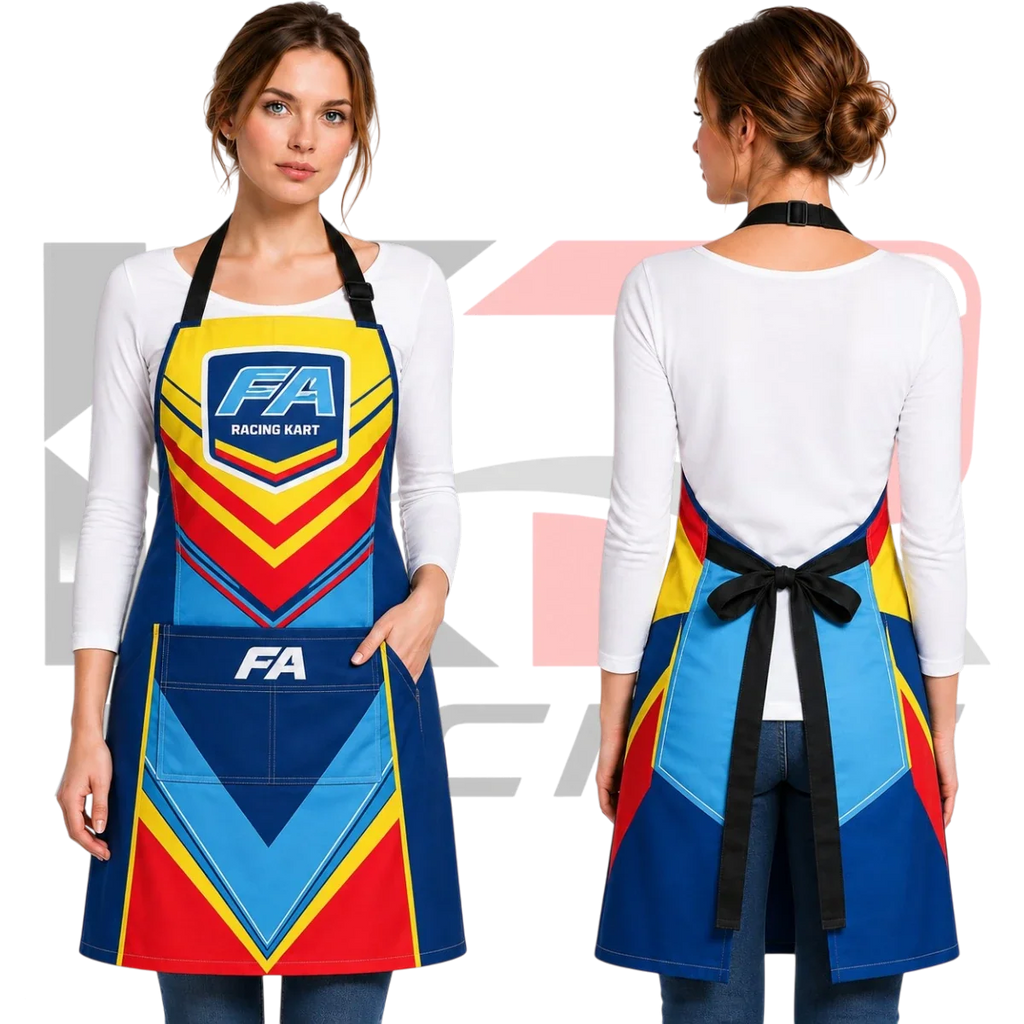 OMP FA Kart Racing Apron Blue & Yellow