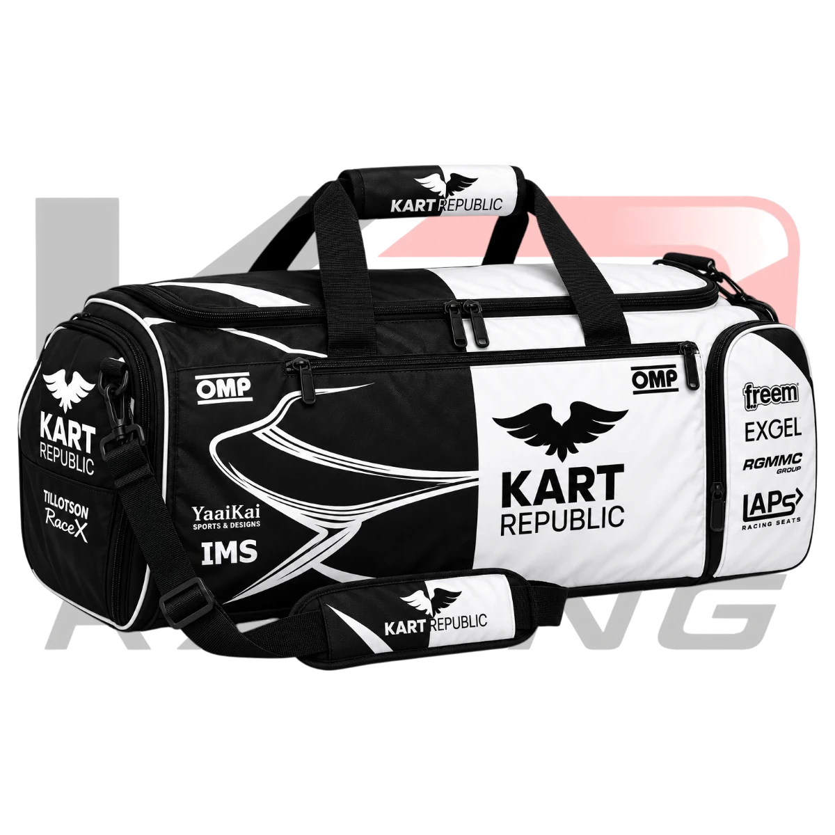 Kart Republic Karting Team Gear Bag White & Black