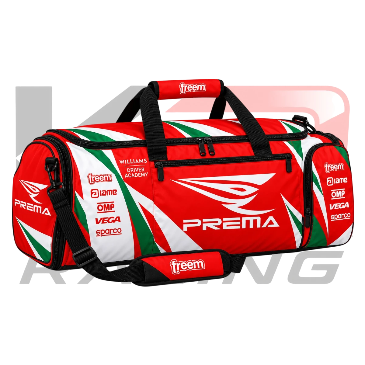 Kart Republic Karting Team Gear Bag Red, White & Green