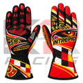 New Intrepid Kart Racing Team Gloves Black & Orange