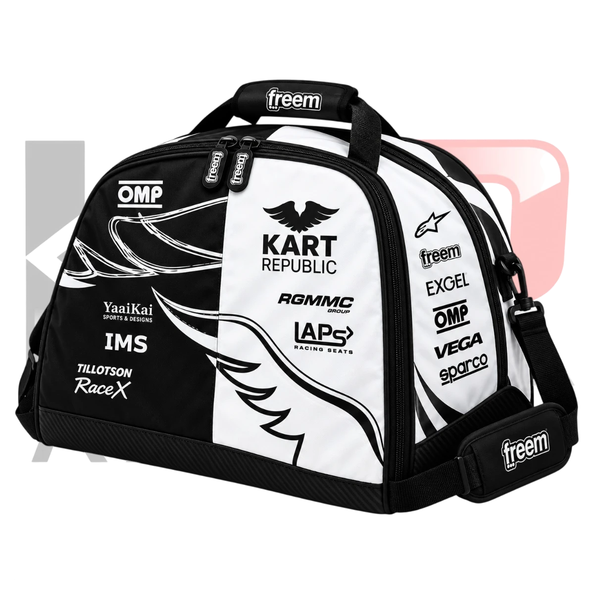 Kart Republic Karting Team Helmet Bag White & Black