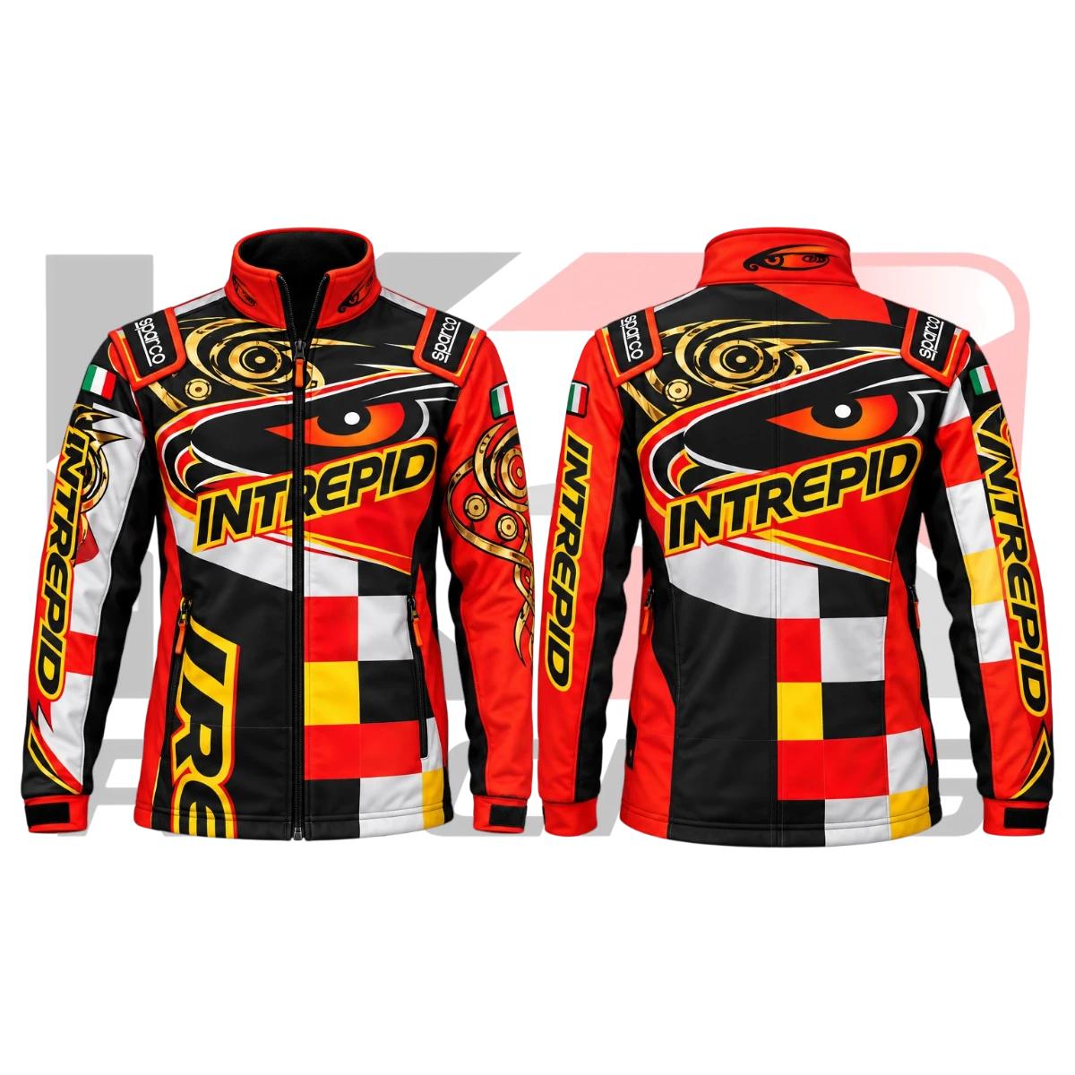New Intrepid Kart Racing Team Jacket Black