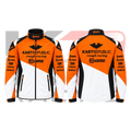 New Kart Republic Karting Team Jacket White, Orange & Black