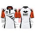 New Kart Republic Karting Team Polo Shirt Orange & White