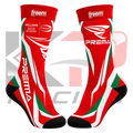 New Kart Republic Karting Team Socks White, Red & Green