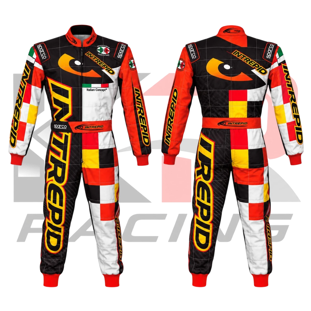 New Intrepid Kart Racing Team Suit Black