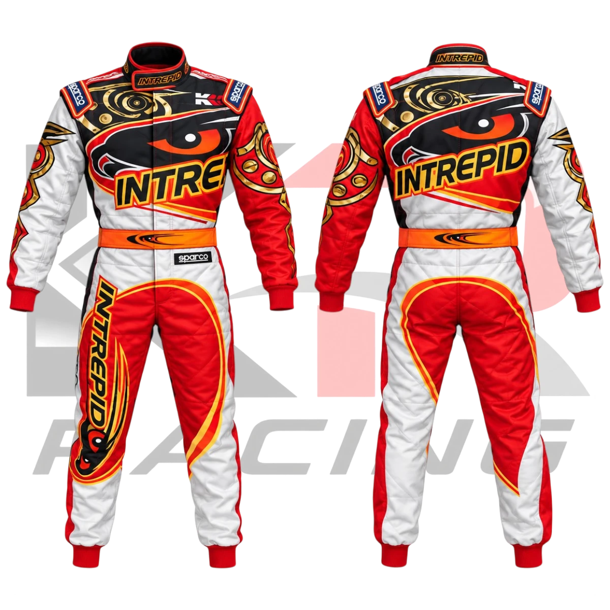 New 2025 Intrepid Kart Racing Team Suit Black