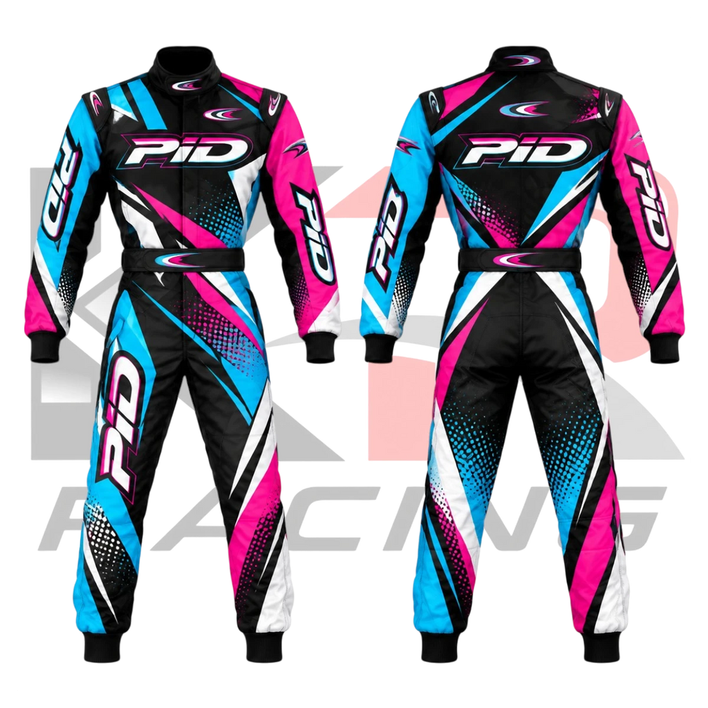 New Intrepid Kart Racing Team Suit Black & Pink