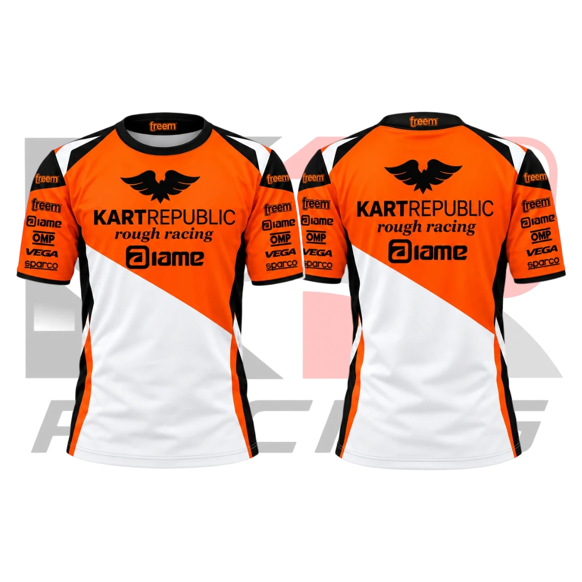 New Kart Republic Karting Team T-Shirt Orange