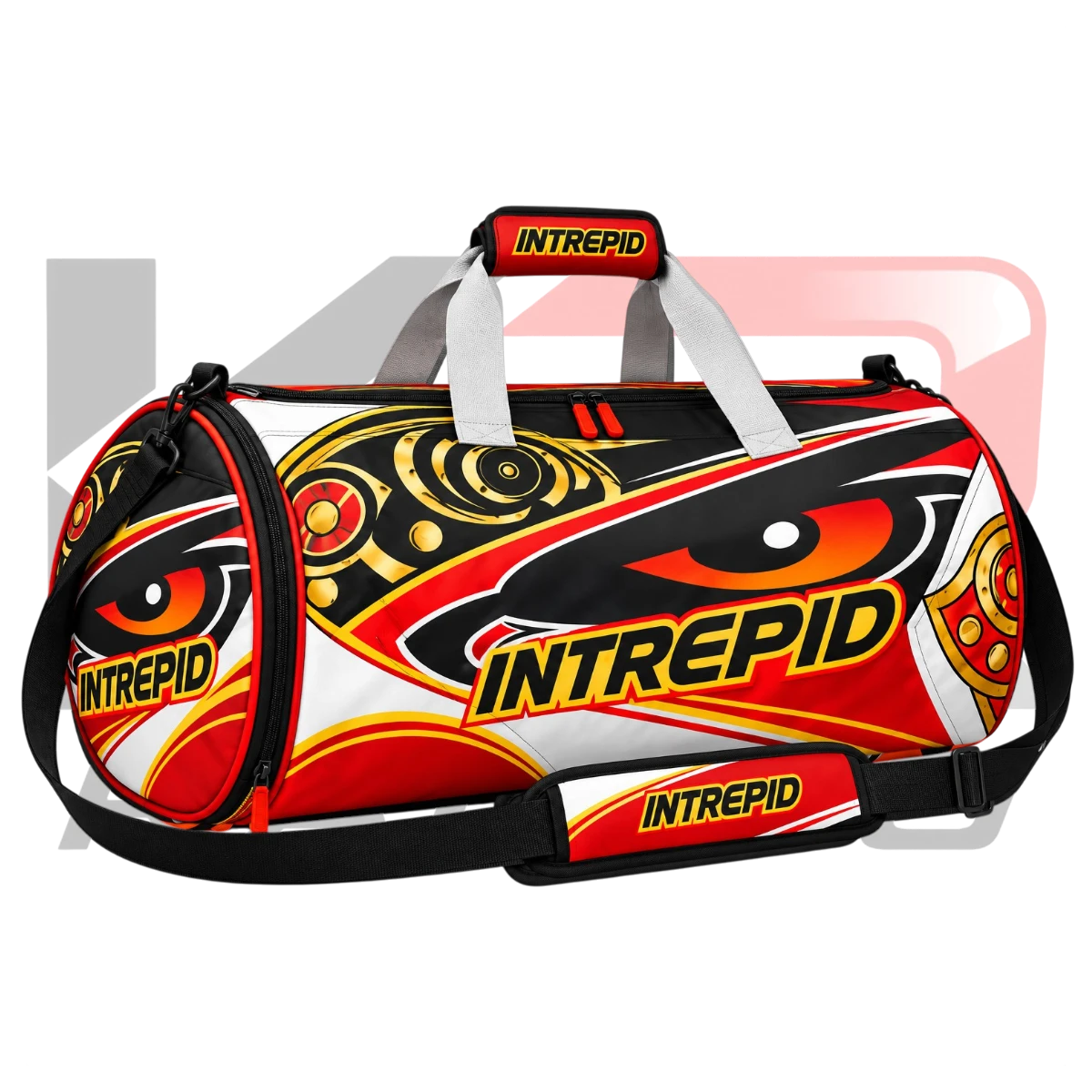 2025 Intrepid Kart Racing Team Tire Bag Black & Orange