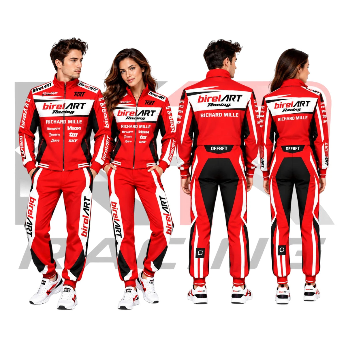 Birel ART Kart Racing Team Tracksuit – Red, Black & White