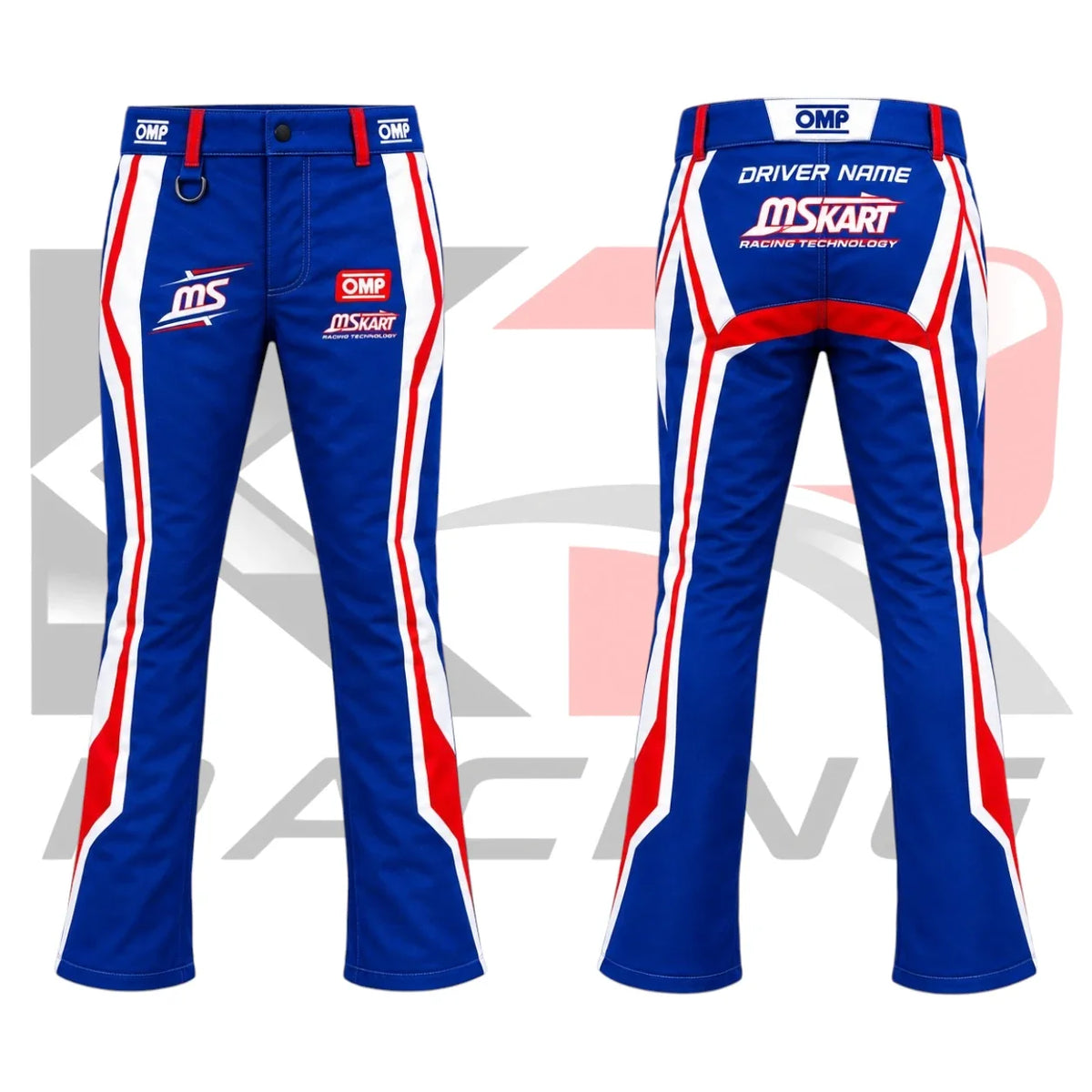 MS Kart Racing Team Mechanic Trousers Pant Blue