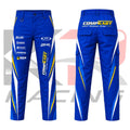 CompKart Kart Racing Team Mechanic Trousers Blue & Yellow