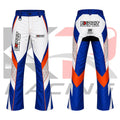 Exprit Kart Racing Team Mechanic Trousers Blue White & Orange