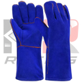 Safety Original Leather Welding Gloves ( Blue )